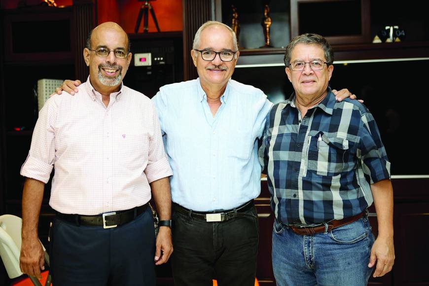 Noé Tejada, César Quiroz y Mario Sorto