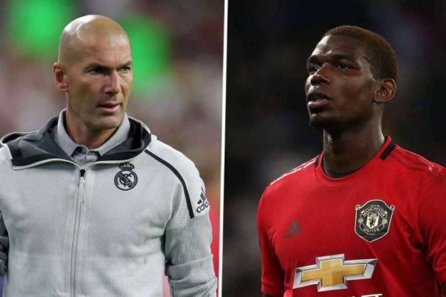 Zinedine Zidane quiere tener a como de lugar a su compatriota Pogba en Real Madrid y le ha hecho saber a Florentino Pérez que le ofrezca cuatro de sus futbolistas al Manchester United, club dueño del pase del volante francés.