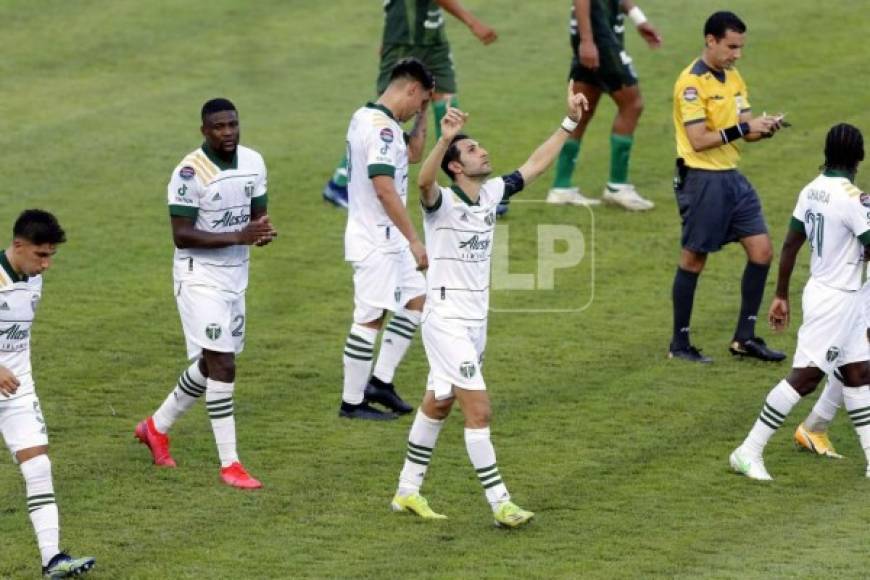 La celebración de Diego Valeri, capitán del Portland Timbers.