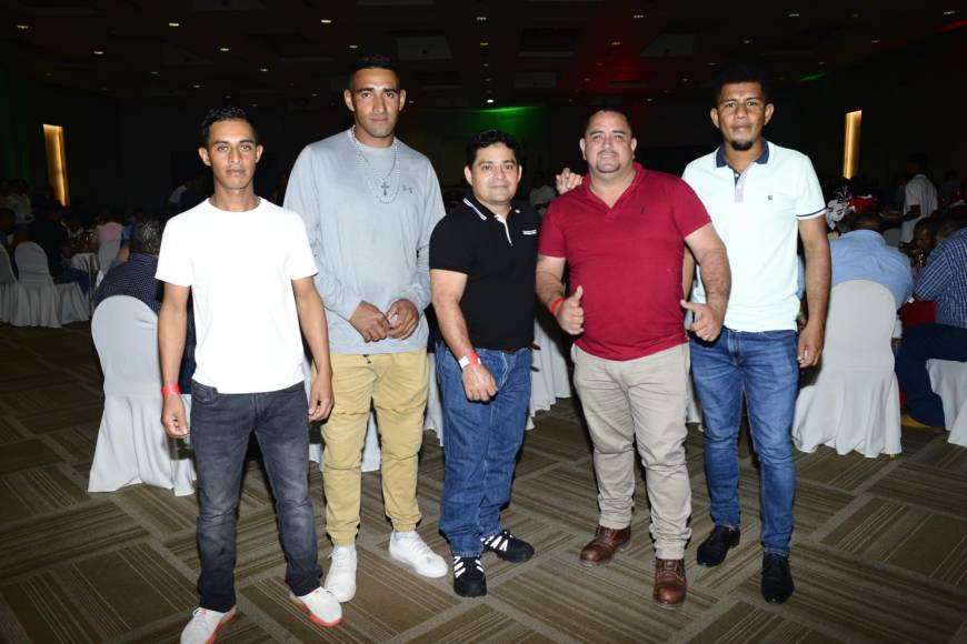 Edwin Ramos, Francisco Ponce, Everaldo Morales, Mario Zamora y Elvin Pérez