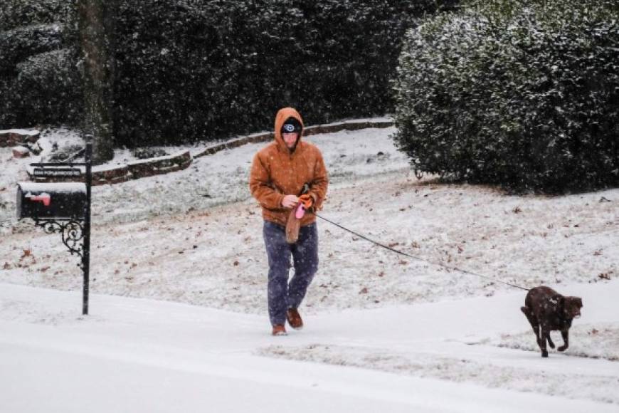 En Nashville, Tennessee, las bajas temperaturas rompieron récords.