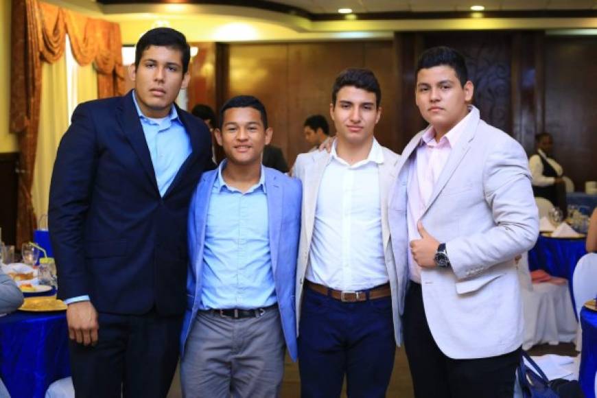 Carlos Vilorio, Ronald Pineda, Jair Gómez y Samuel Pineda.