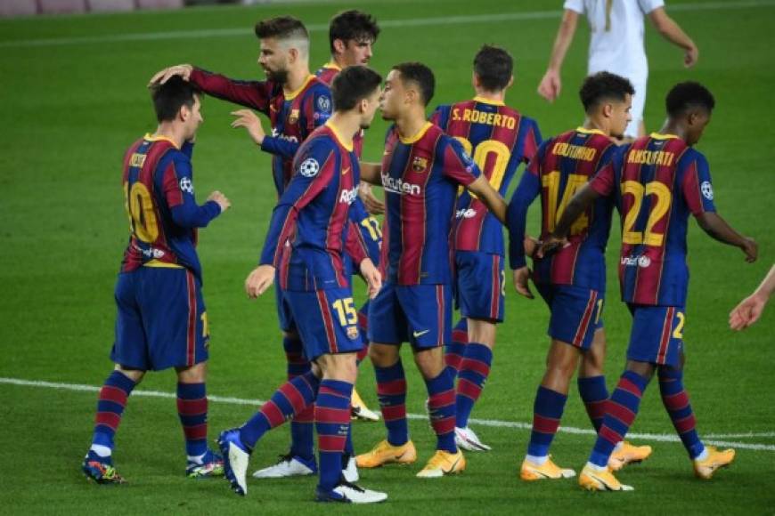 El Barcelona goleó 5-1 al Ferencvaros húngaro en un partido que tuvo como protagonista a Messi y Ansu Fati en el Camp Nou.