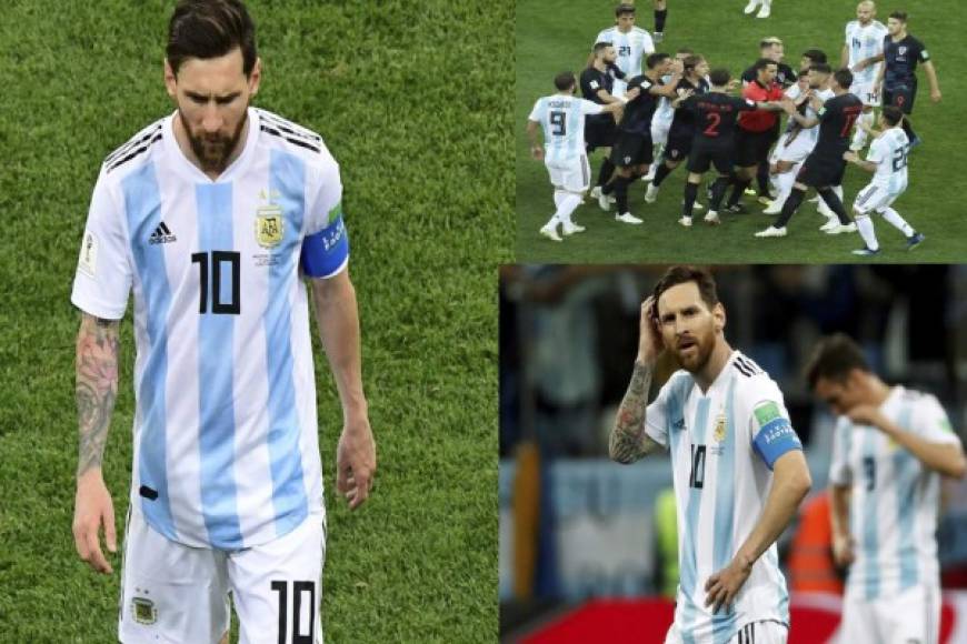 Un error garrafal del portero Wilfredo Caballero que inició la goleada 3-0 de Croacia dejó a Argentina de Lionel Messi al borde del abismo en el Mundial de Rusia-2018. Mira las imágenes más curiosas de lo que fue el juego, Messi terminó enfadado y decepcionado. FOTOS AFP Y EFE.