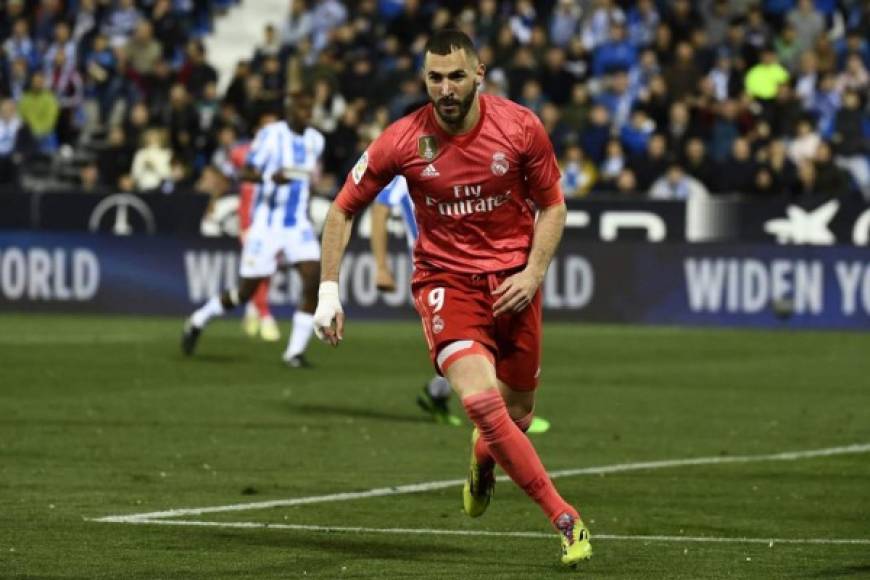 El francés Karim Benzema una vez salvó al Real Madrid de una derrota. El atacante marcó ante Leganés al minuto 51.
