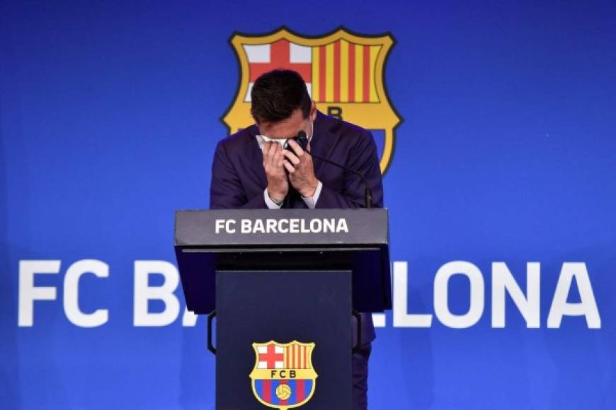 Messi marcó 672 goles como jugador blaugrana. Se despidió, entre lágrimas, del club.