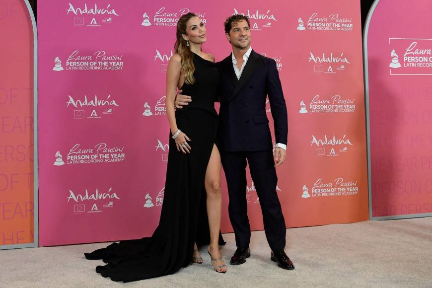 El cantante español David Bisbal y su esposa, la venezolana Rosanna Zanetti.