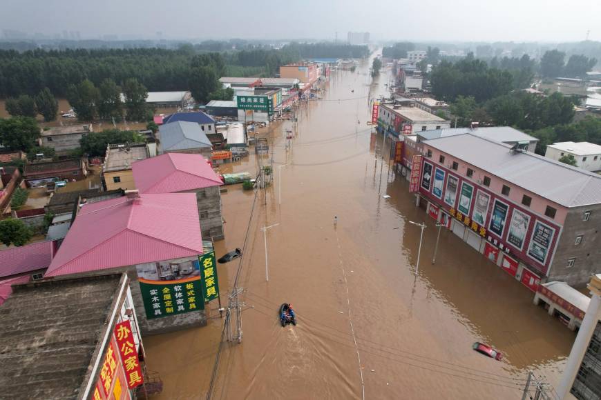 Imágenes: luto y devastación en China por inundaciones causadas por tifón Doksuri