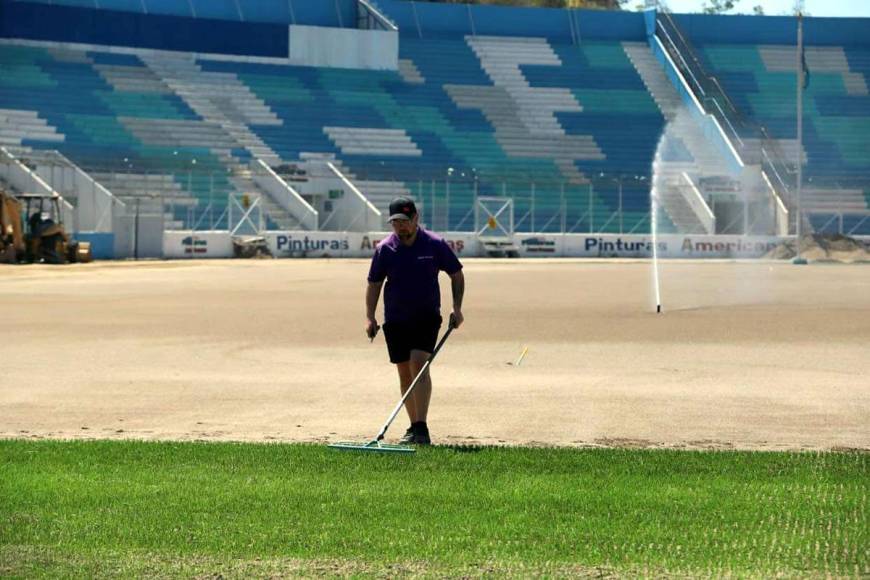 Esta grama del coloso capitaliano será una de las más modernas de Centroamérica, emulando la del Estadio Nacional de Costa Rica.