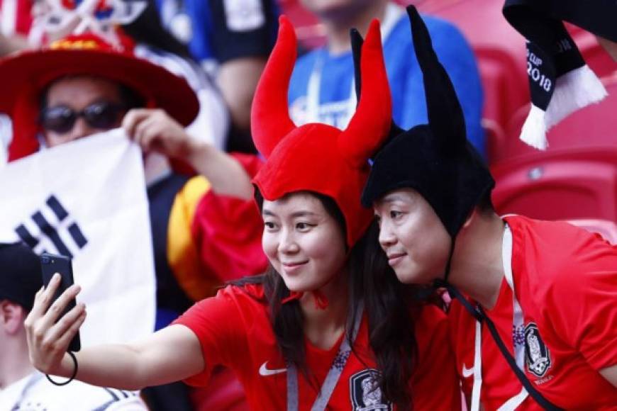 Las coreanas celebraron en el Mundial. Foto AFP