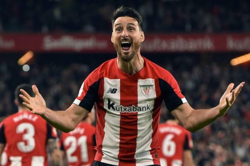 Aritz Aduriz: El delantero español de 39 años de edad milita en el Athletic Bilbao de España.<br/>