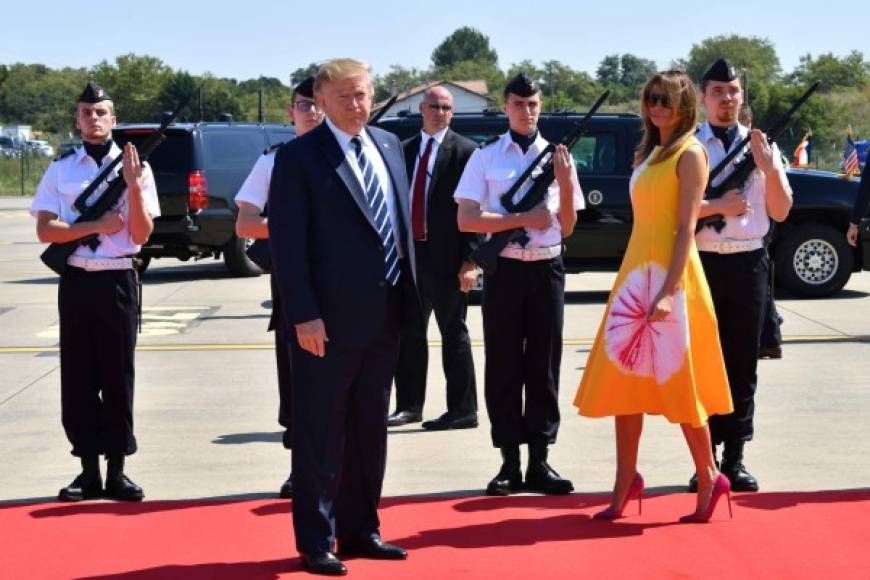 Trump y Melania son los grandes protagonistas de la cumbre del G7 a la que el magnate estadounidense busca sumar a un nuevo miembro, el mandatario ruso, Vladimir Putin.
