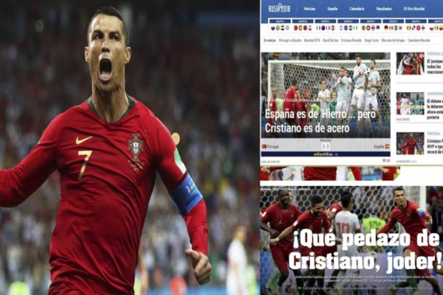 El mundo del fútbol se ha rendido este viernes a Cristiano Ronaldo luego de que el delantero se lució al anotar un hat-trick en el empate 3-3 entre las selecciones de Portugal y España por el Grupo B del Mundial de Rusia. Mira lo que dicen los diferentes medios sobre la actuación de CR7.