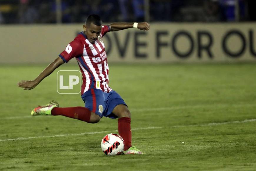 Así marcó Edwin Rodríguez el tercer gol del Olimpia ante Diriangén.