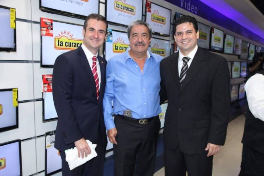 Luis Enamorado, Rafael Flores y Franklin Ramos