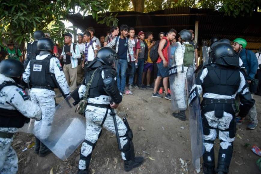 La presencia de la Guardia Nacional en la frontera entre México y Guatemala ha sido permanente desde la llegada de la caravana de migrantes hondureños y de otros países de Centroamérica.