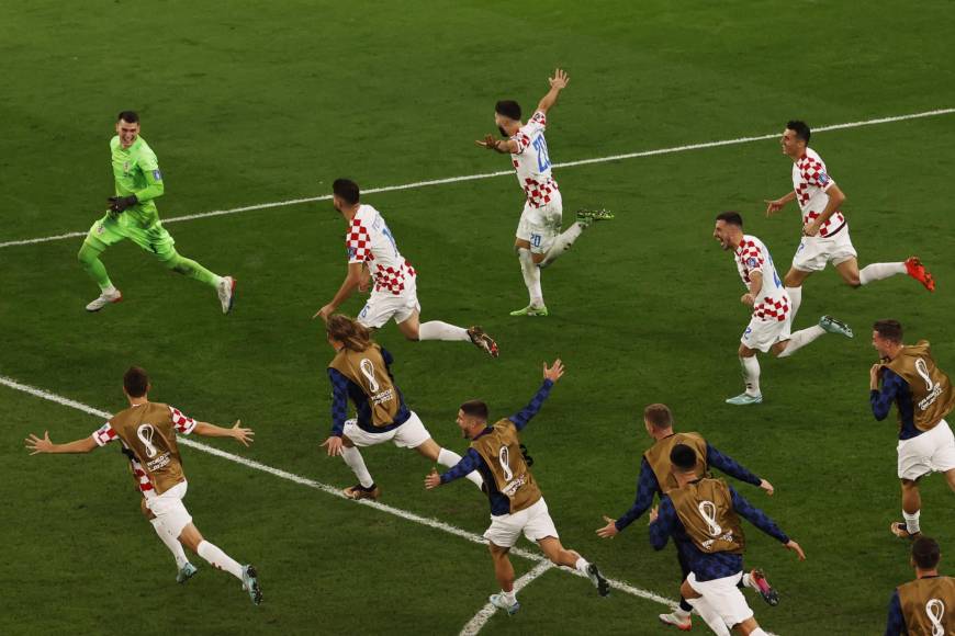 Una locura vivieron los jugadores de Croacia. 