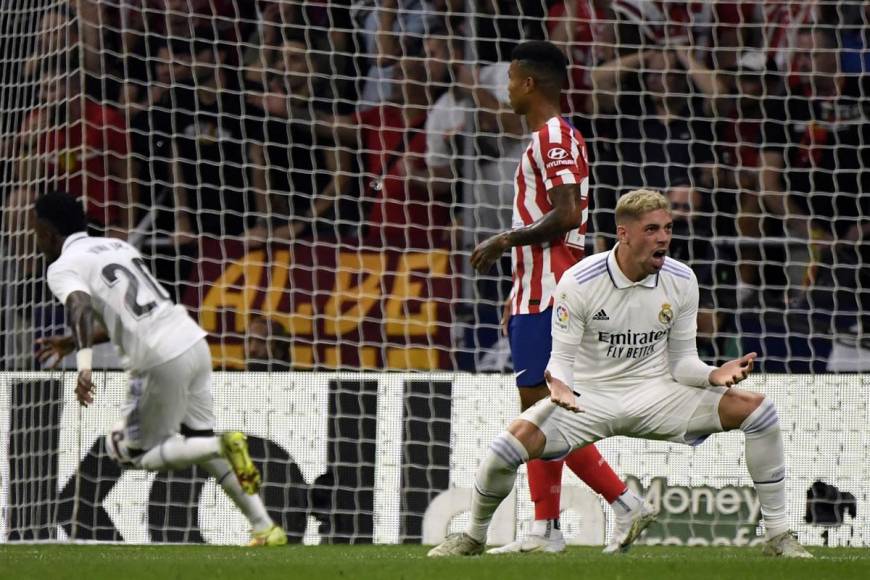El tremendo grito de Fede Valverde tras el gol de Rodrygo Goes.