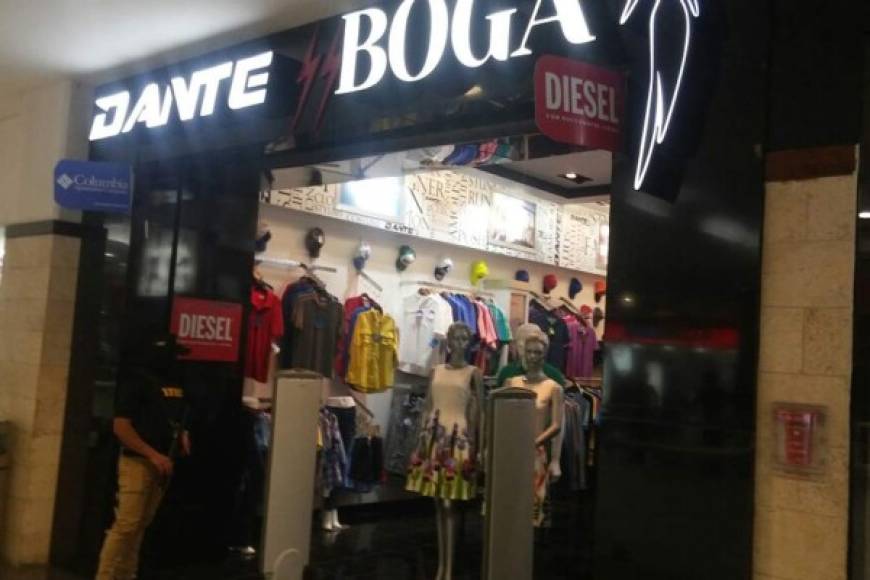 La tienda conocida como Dante Boga fue intervenida en San Pedro Sula.