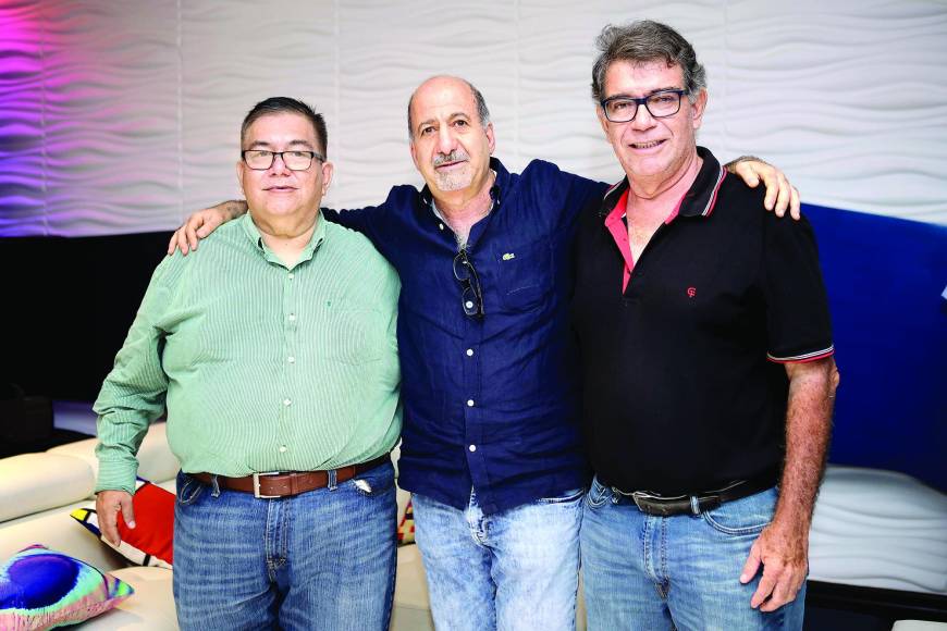 Ángel Mena, Jorge Bendeck y Leonel Zúniga