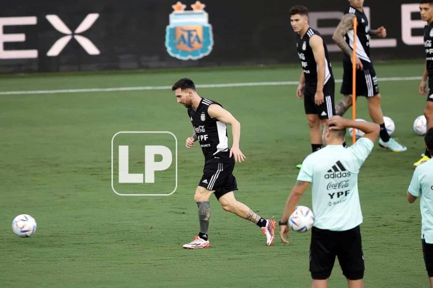 Messi sonriente y bella catracha: así fue el último entrenamiento de Argentina antes de enfrentar a Honduras