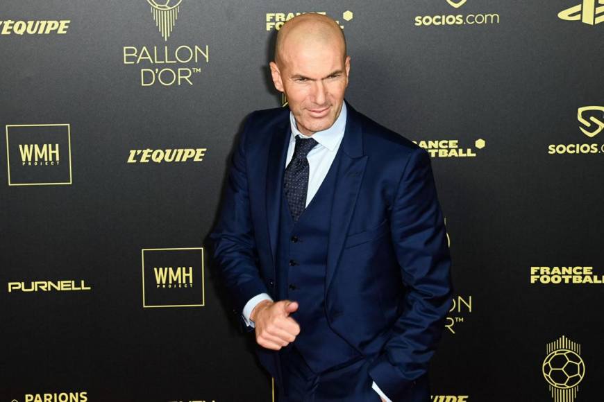 Zinedine Zidane no podía faltar a la entrega del Balón de Oro 2022.