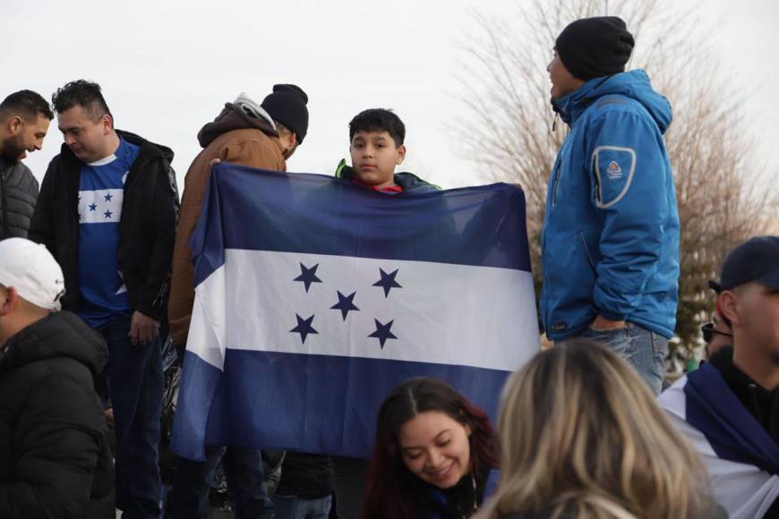 La bandera de Honduras se hizo presente en el BMO Field de Toronto.