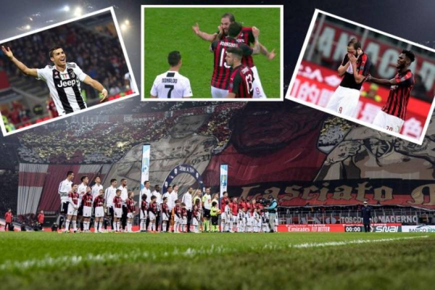 Las mejores imágenes que dejó la victoria de la Juventus (0-2) contra el Milan en San Siro por la Serie A de Italia, con Cristiano Ronaldo y Gonzalo Higuaín como principales protagonistas.