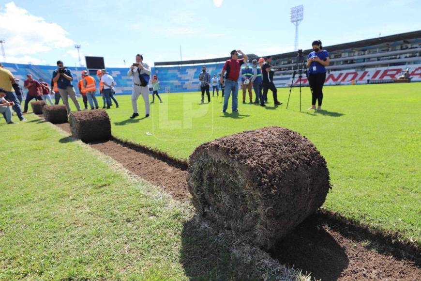 El Centro Penitenciario Nacional de varones en Amarateca, Francisco Morazán, será el que reciba la grama que sacarán del estadio Nacional.