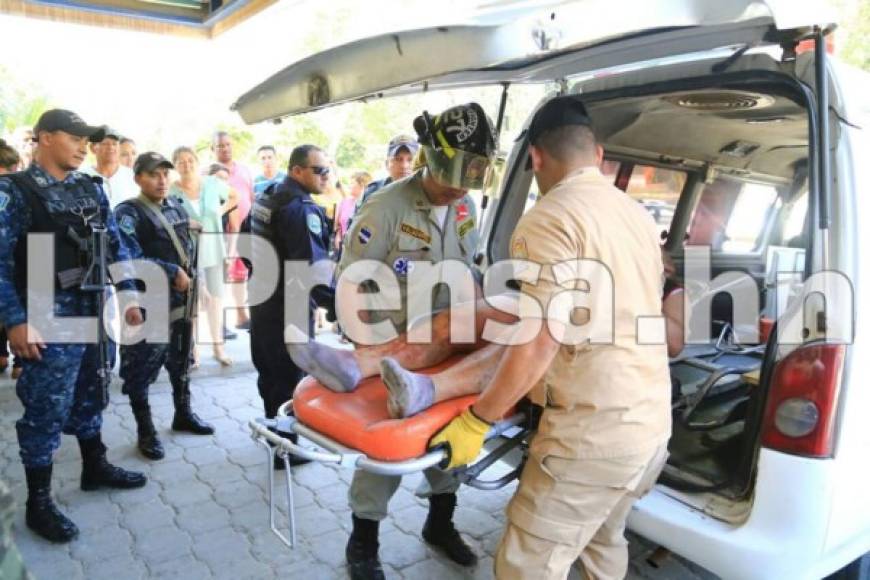 Los reos heridos fueron trasladados de emergencia al hospital Mario Rivas de San Pedro Sula.