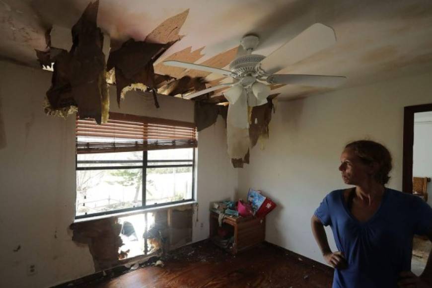 'No nos quedó mucho', dijo Patty Purdo, una mesonera de 55 años, mientras revisaba su casa entre los restos de la estación de trailers Seabrezze en la isla de Islamorada.