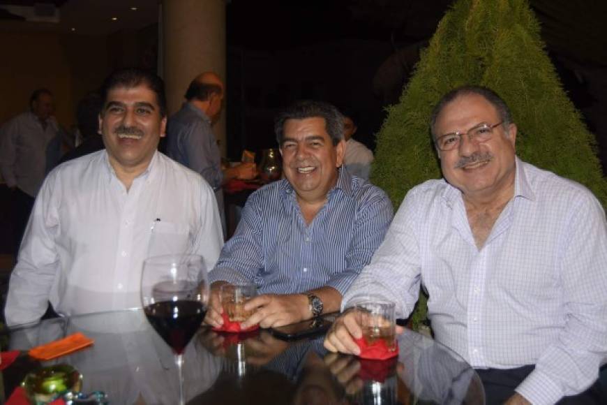 Jorge Faraj, Emil Hawit y Jacobo Kattán.