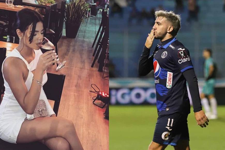 Una bella chica hondureña ha sido conquistada por el goleador argentino Agustín Auzmendi.