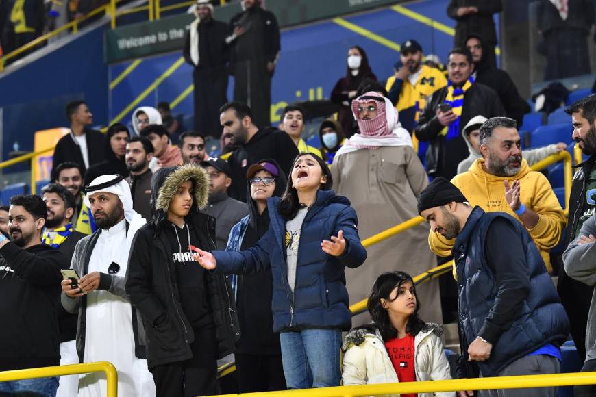 La afición del Al Nassr lució emocionada al ver a CR7.