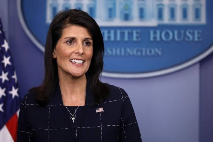 15. Nikki Haley, la embajadora de Estados Unidos ante la ONU también es una de las líderes más influyentes y poderosas del mundo.