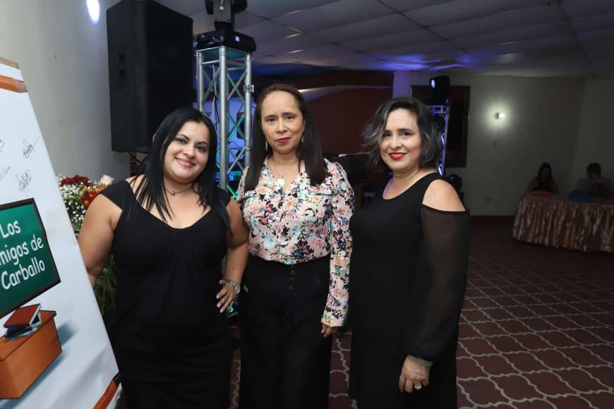 Mavis Erazo, Suyapa Coto y Mercedes Martínez