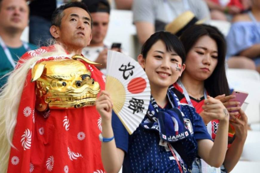 Las japonesas se robaron las miradas en el estadio.