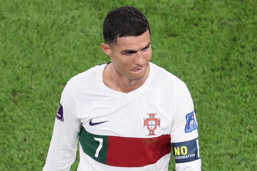 Cristiano Ronaldo no se podía creer la eliminación de Portugal.