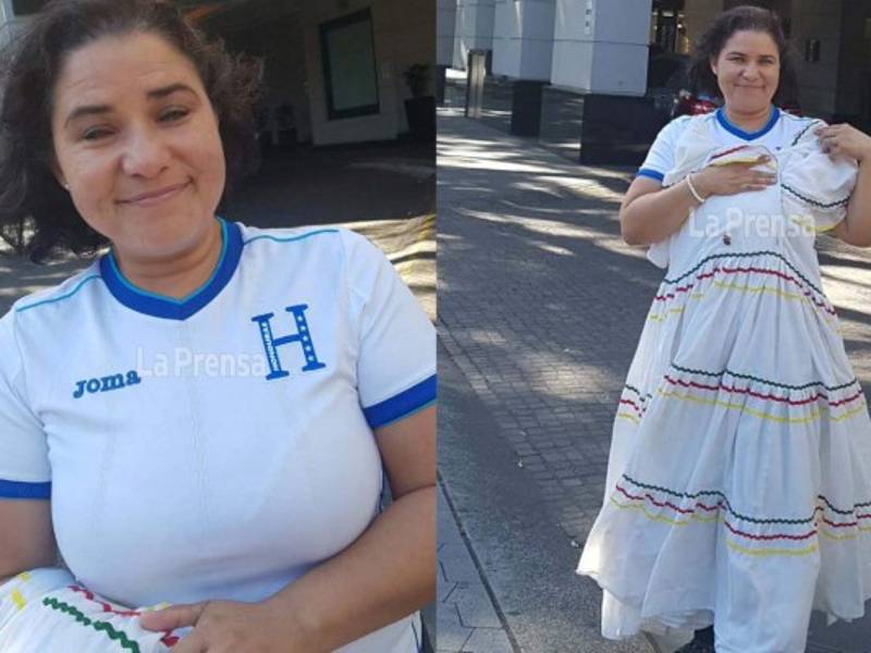 Marilena Urbina viajó para apoyar a Honduras y confía en que se podrá clasificar al Mundial.