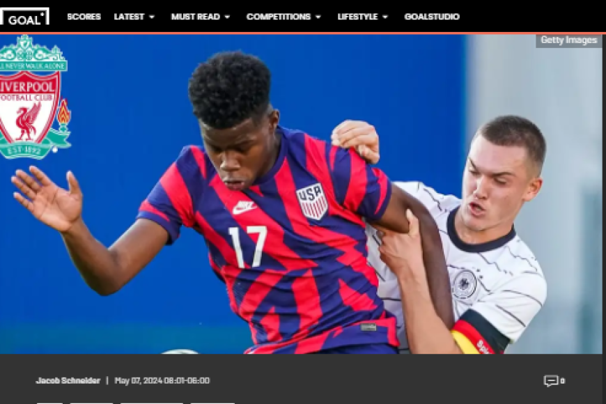 ”El fenómeno estadounidese firma su primer contrato con el Liverpool. El chico sensación de 17 años se perfila a ser la próxima estrella ‘americana’ en la Premier League”, tituló GOAL.