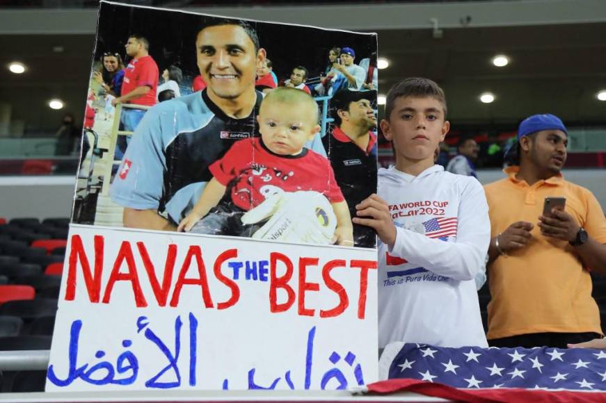 Keylor Navas es la gran figura de Costa Rica y la euforia por el portero no podía faltar en Doha.