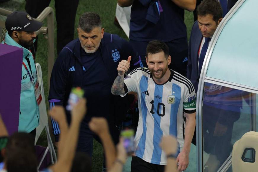 Messi salió emocionado tras el triunfo de Argentina de 2-0 ante México.