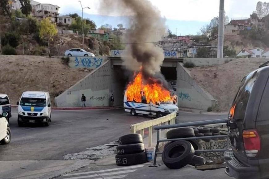 Cártel Jalisco siembra el caos y pánico en Baja California con incendios y ataques