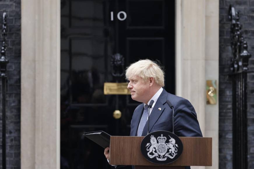Estos son los cinco momentos clave que a lo largo de sus tres años de mandato -desde el 24 de julio de 2019 hasta hoy- han fraguado la caída del primer ministro británico, Boris Johnson.