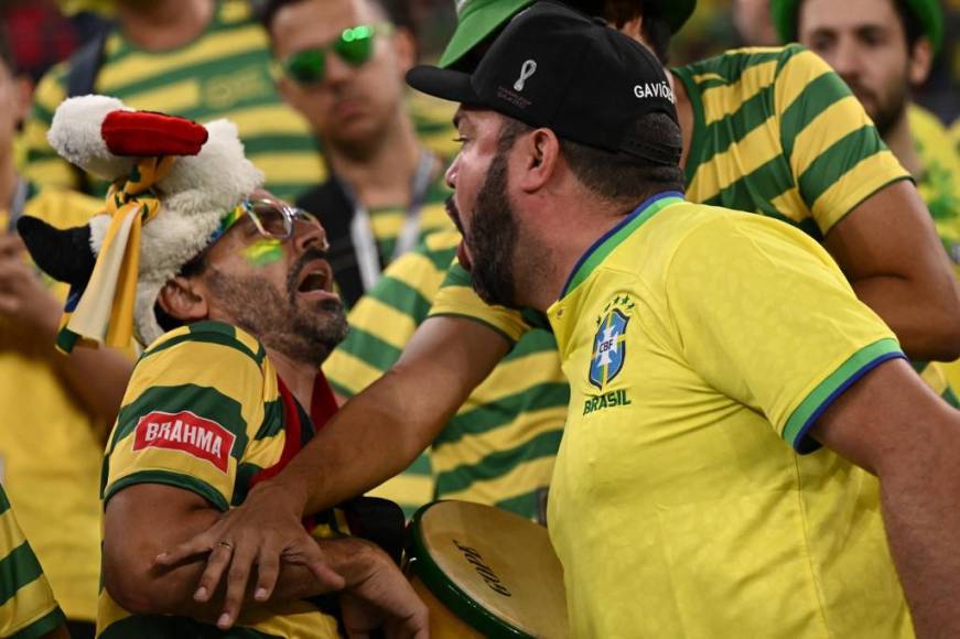 Los brasileños protagonizaron un zafarrancho en las graderías previo al pitazo inicial del Brasil vs Suiza.