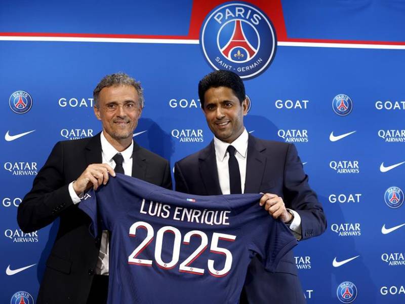 Luis Enrique fue presentado como nuevo entrenador del PSG.