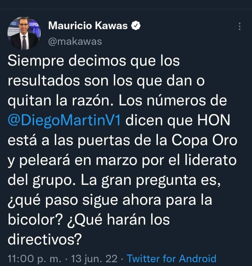 Diego Vázquez terminó su vínculo como DT de Honduras y por ahora se desconoce si continuará al frente de la Bicolor. El periodista Mauricio Kawas dio su punto de vista.