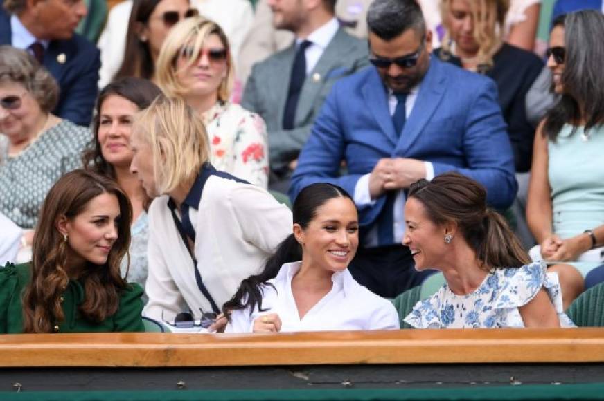 Pippa Middleton, hermana de Kate, también estuvo presente en el evento deportivo.