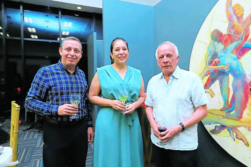 José Arita, Rossany Escalante y Julio Escoto