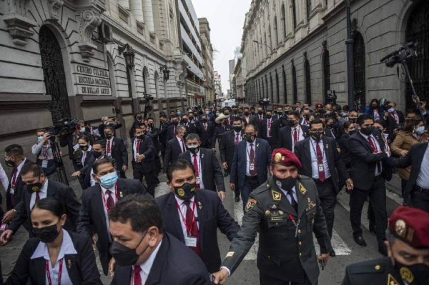 Muchas delegaciones de distintos países fueron invitadas para la toma de posesión de Pedro Castillo.